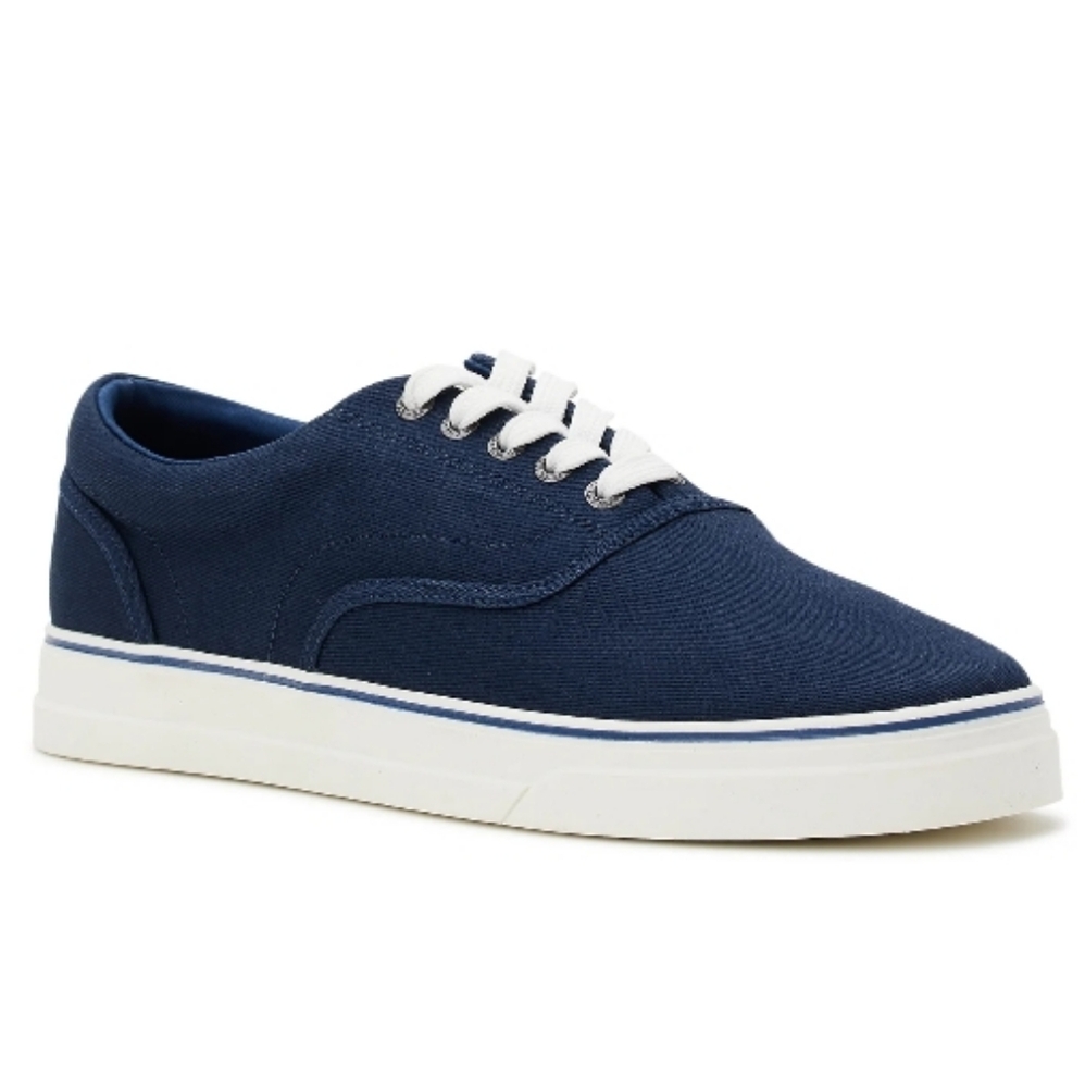 Mens Chaps Navy Chace Canvas Lace-Up Casual Sneaker